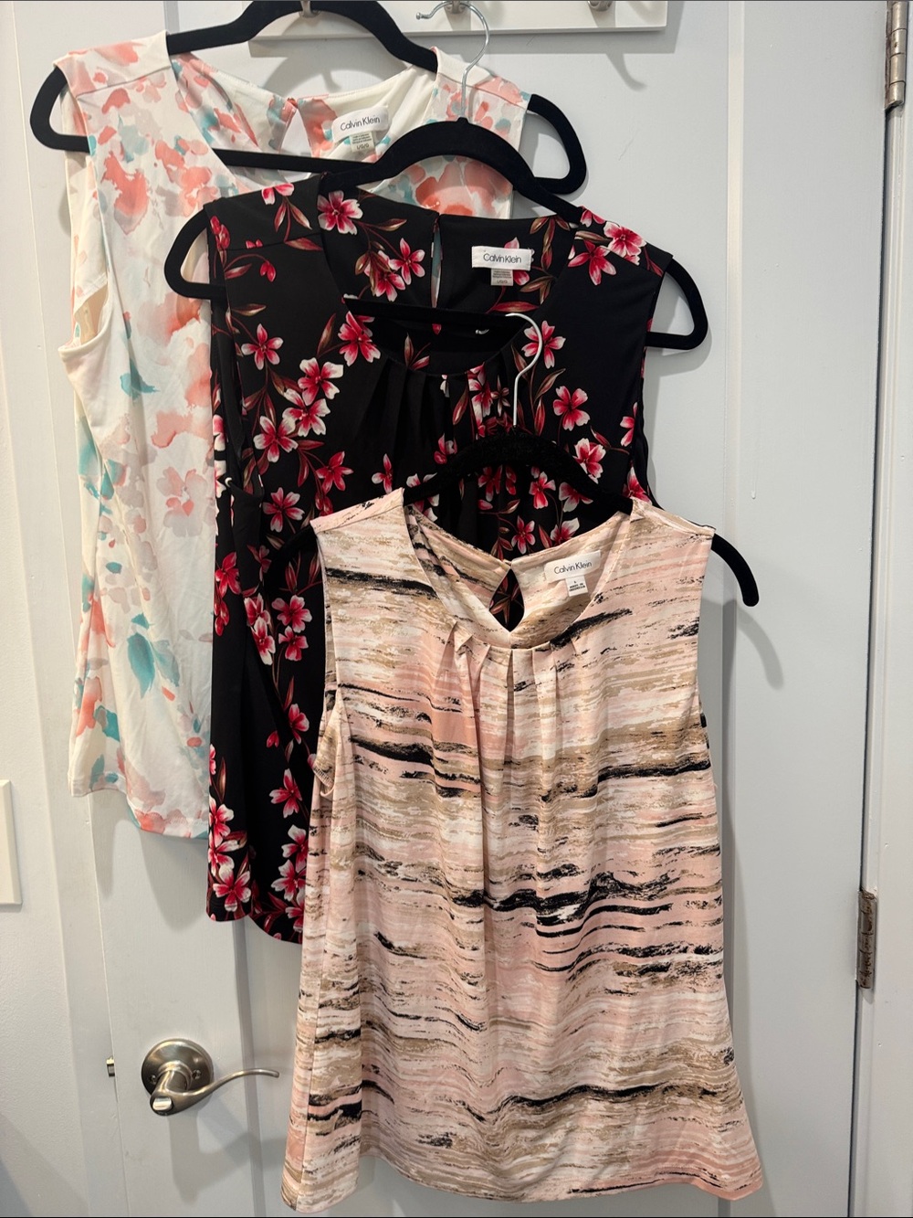 Three Calvin Klein Sleeveless Tops